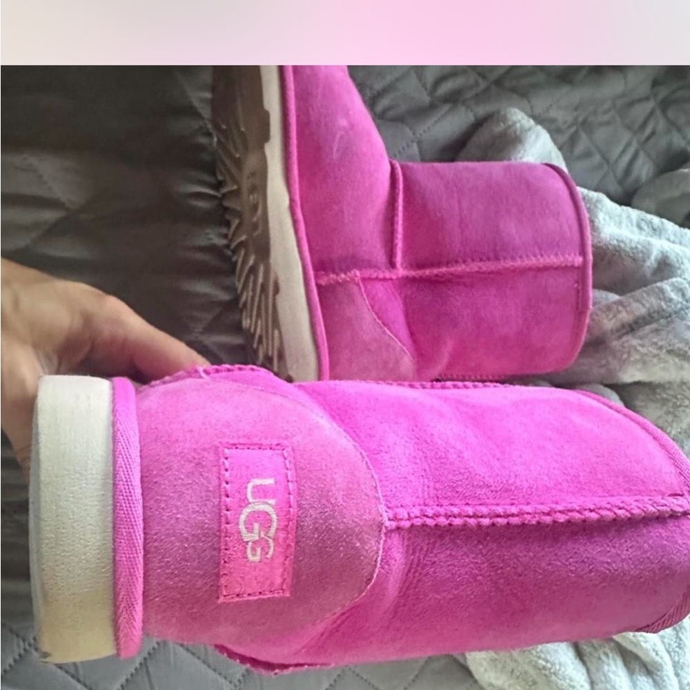 UGG Fuchsia Suede Boots